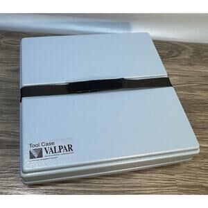 Vintage 1986 Valpar International Corporation Tool Case With Mold And Foam- Blue